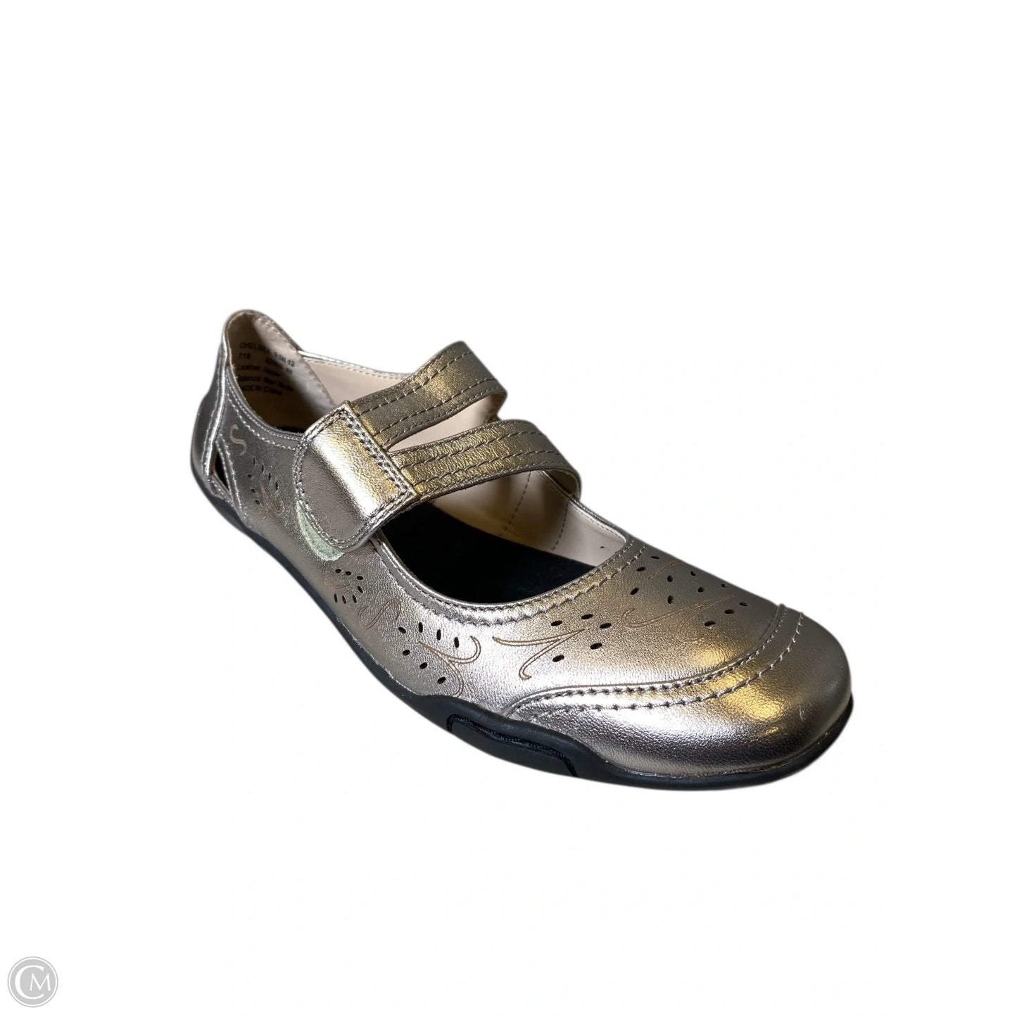 Shoes Flats By Clothes Mentor In Gold, Size: 9.5