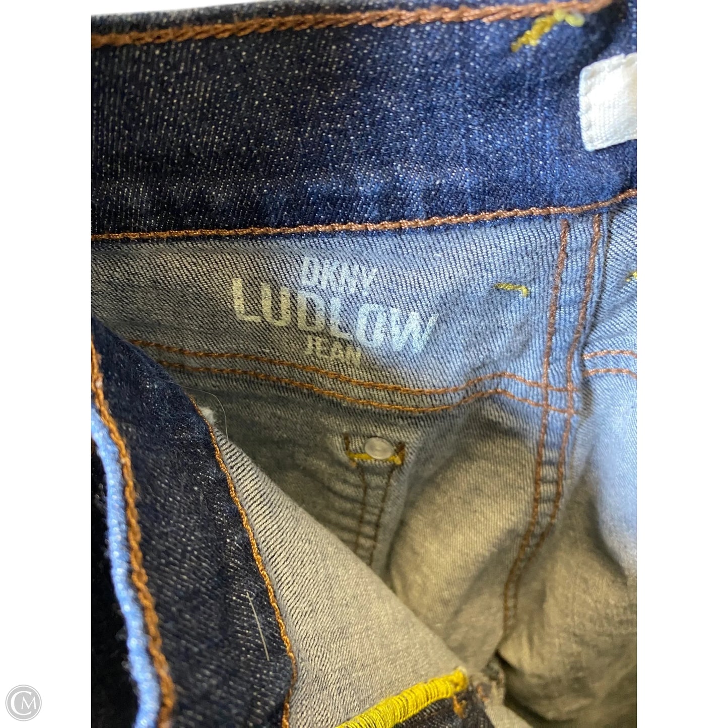 Jeans Straight By Dkny In Blue Denim, Size: 14