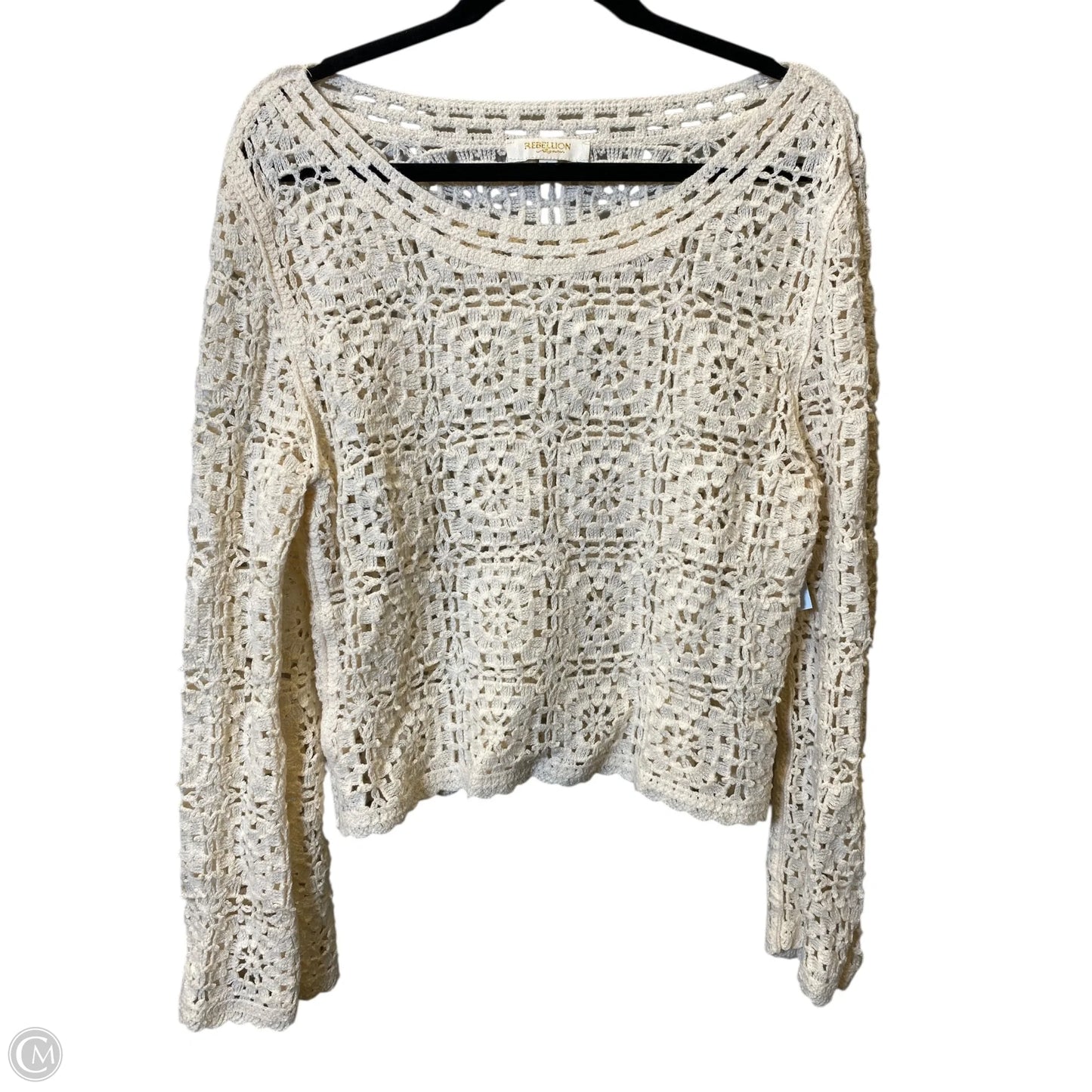 Sweater By Rebellion In Cream, Size: L