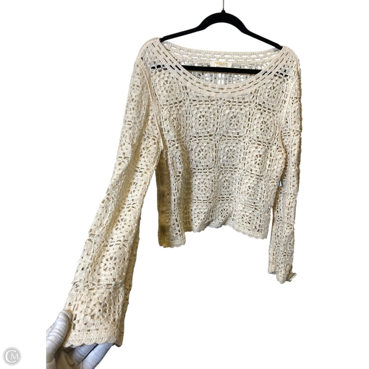 Sweater By Rebellion In Cream, Size: L
