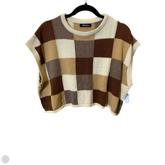 Vest Sweater By Olivaceous In Multi-colored, Size: L