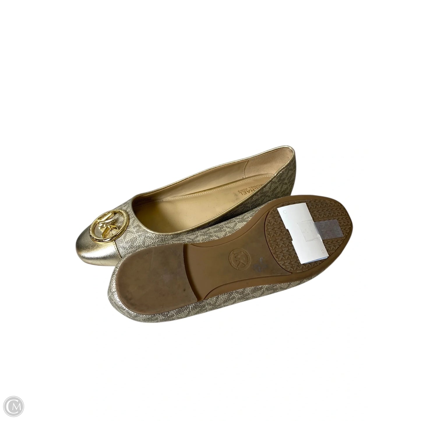 Shoes Designer By Michael Kors In Gold, Size: 7.5