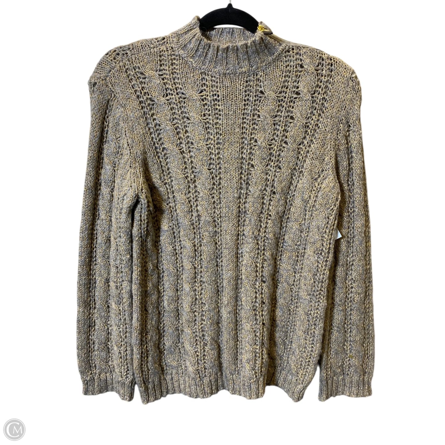 Sweater By Chelsea And Violet In Gold & Grey, Size: M