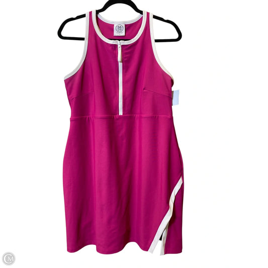 Athletic Dress By Sage In Pink & White, Size: Xl