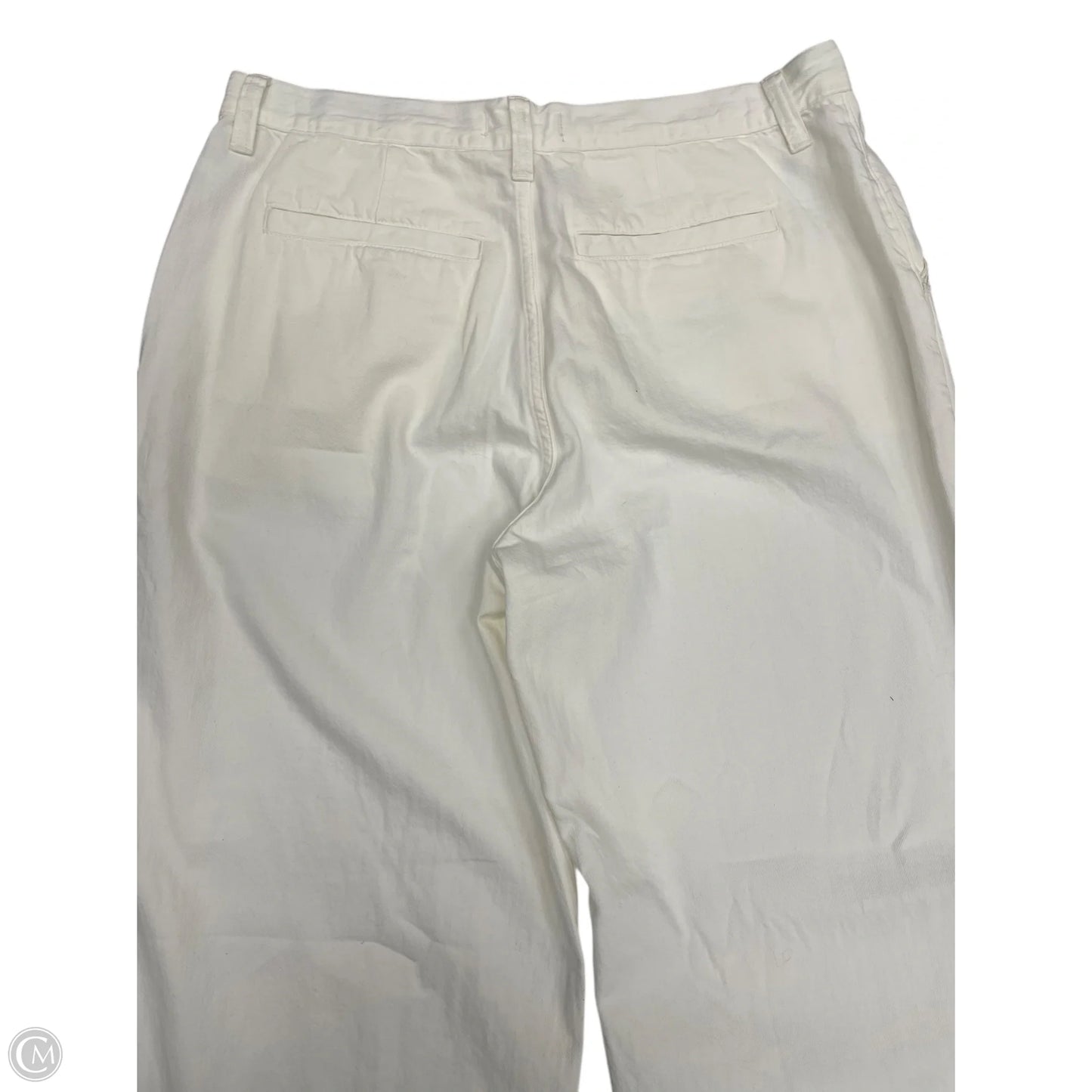 Jeans Wide Leg By Madewell In White Denim, Size: 14