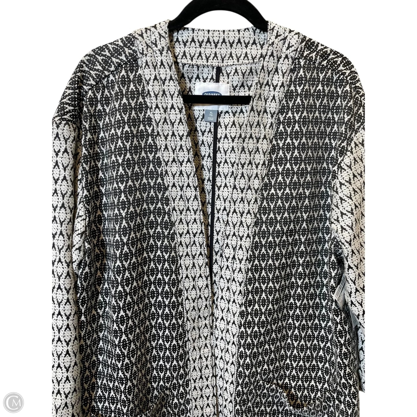 Cardigan By Old Navy In Black & White, Size: Xl