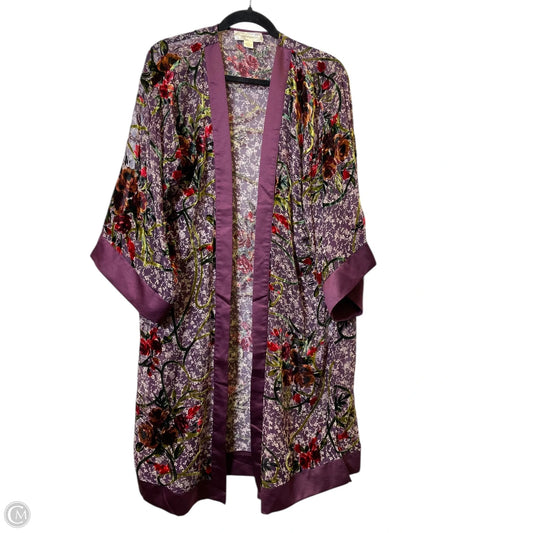 Cardigan By Band Of Gypsies In Floral Print, Size: Xs