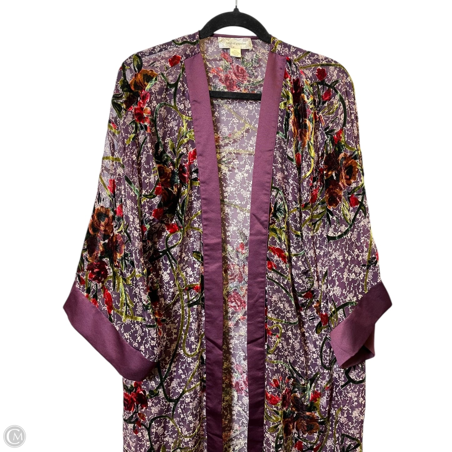 Cardigan By Band Of Gypsies In Floral Print, Size: Xs