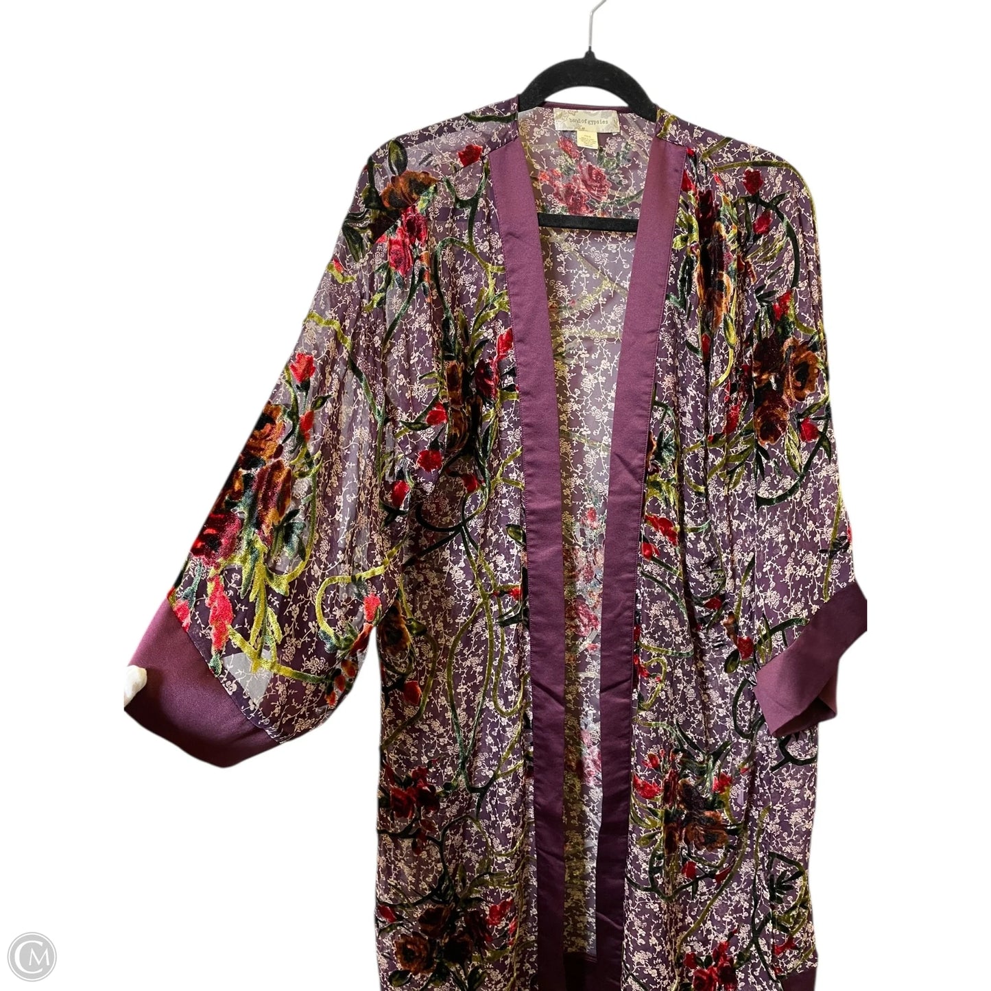 Cardigan By Band Of Gypsies In Floral Print, Size: Xs