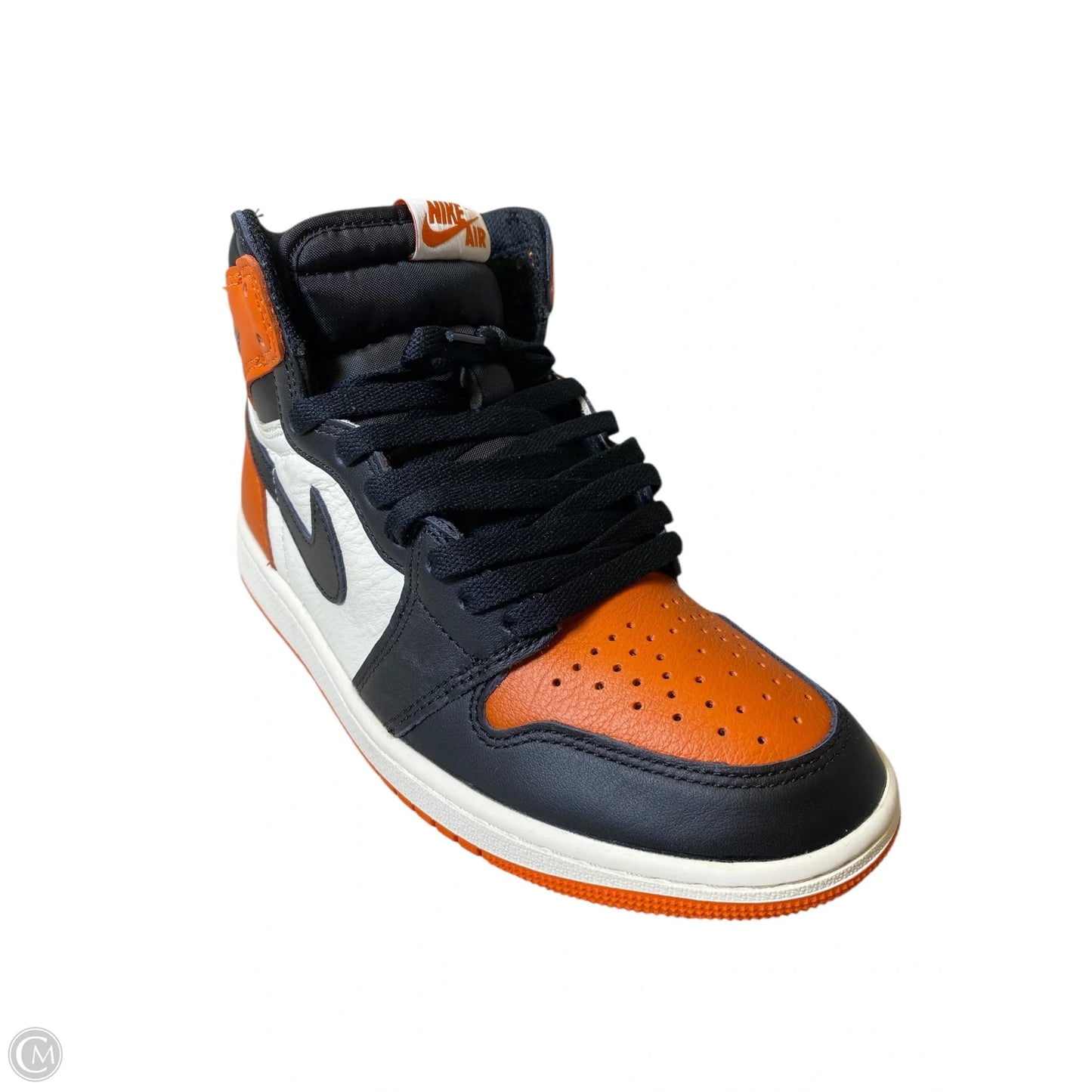 Shoes Sneakers By Nike In Black & Orange, Size: 9.5