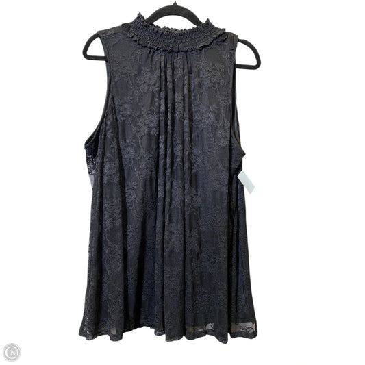 Top Sleeveless By Torrid In Black, Size: 2x