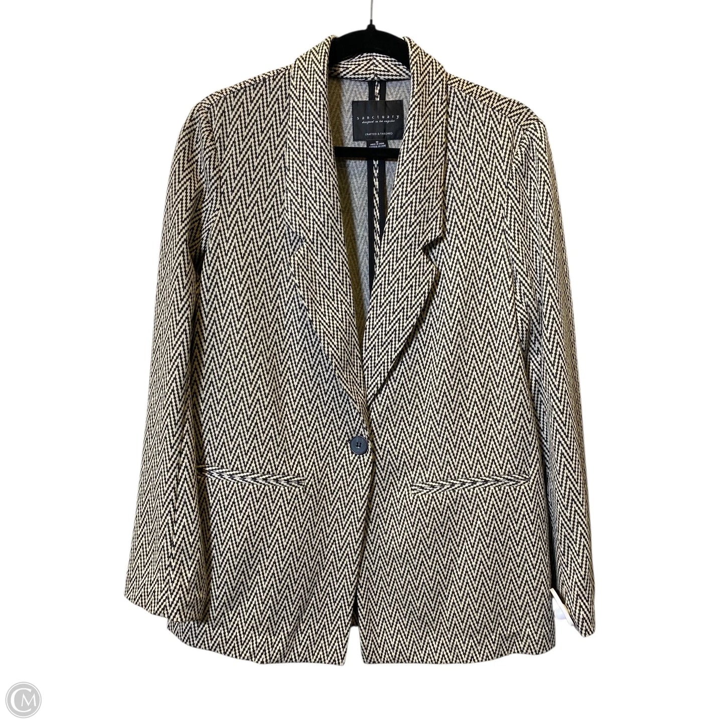 Blazer By Sanctuary In Black & Cream, Size: M