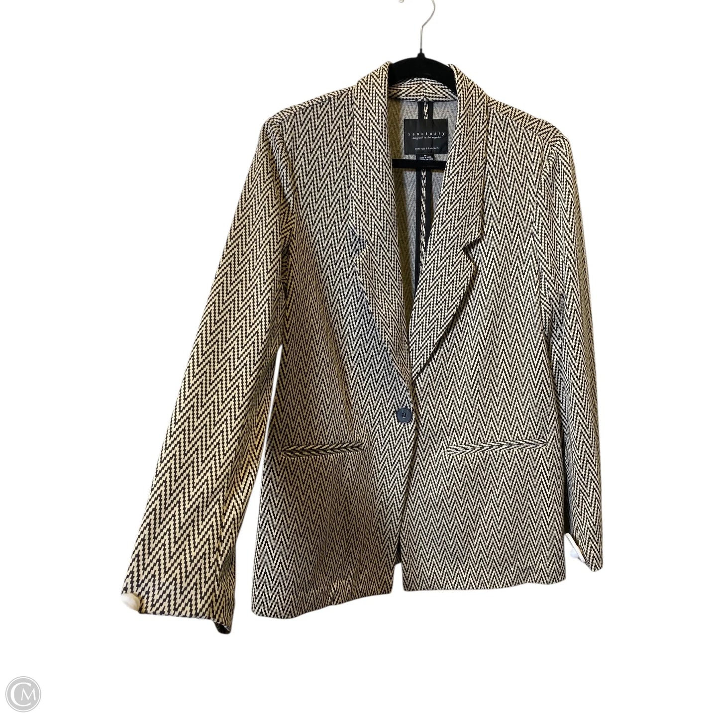 Blazer By Sanctuary In Black & Cream, Size: M