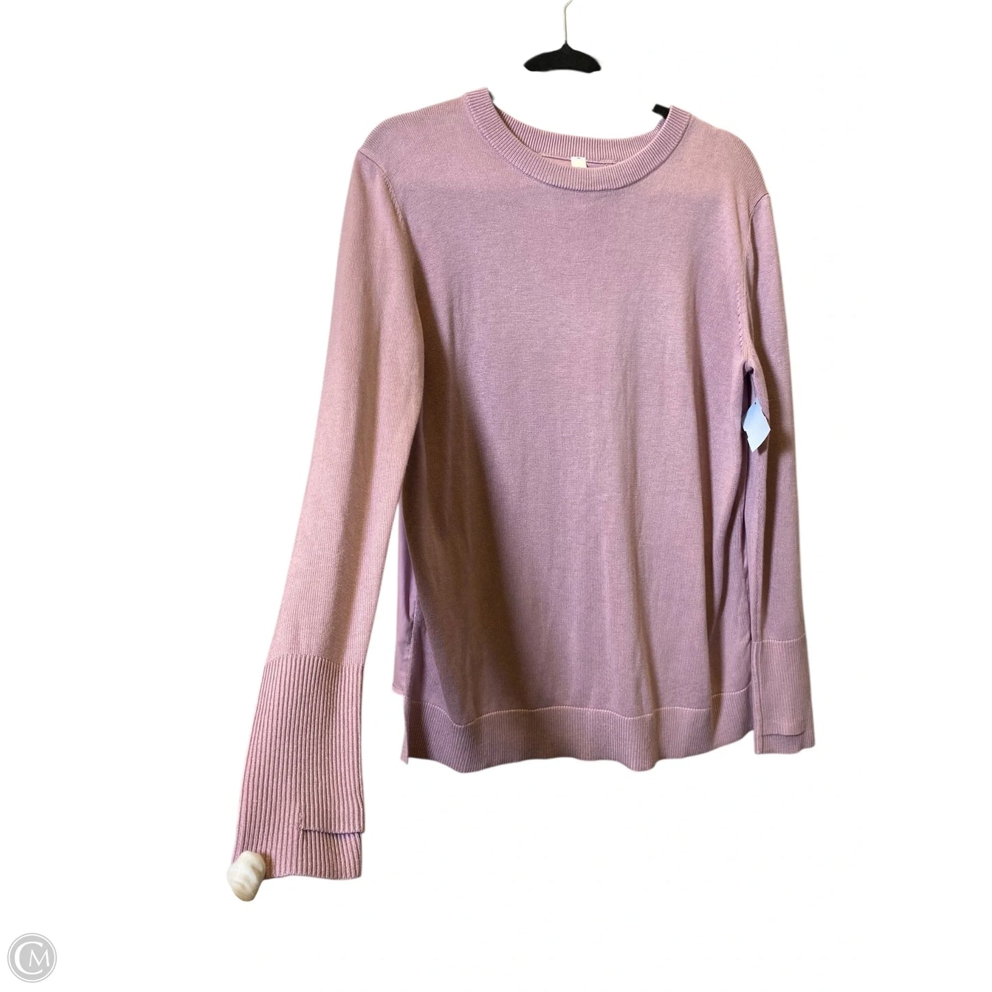 Athletic Top Long Sleeve Crewneck By Lululemon In Pink, Size: 10