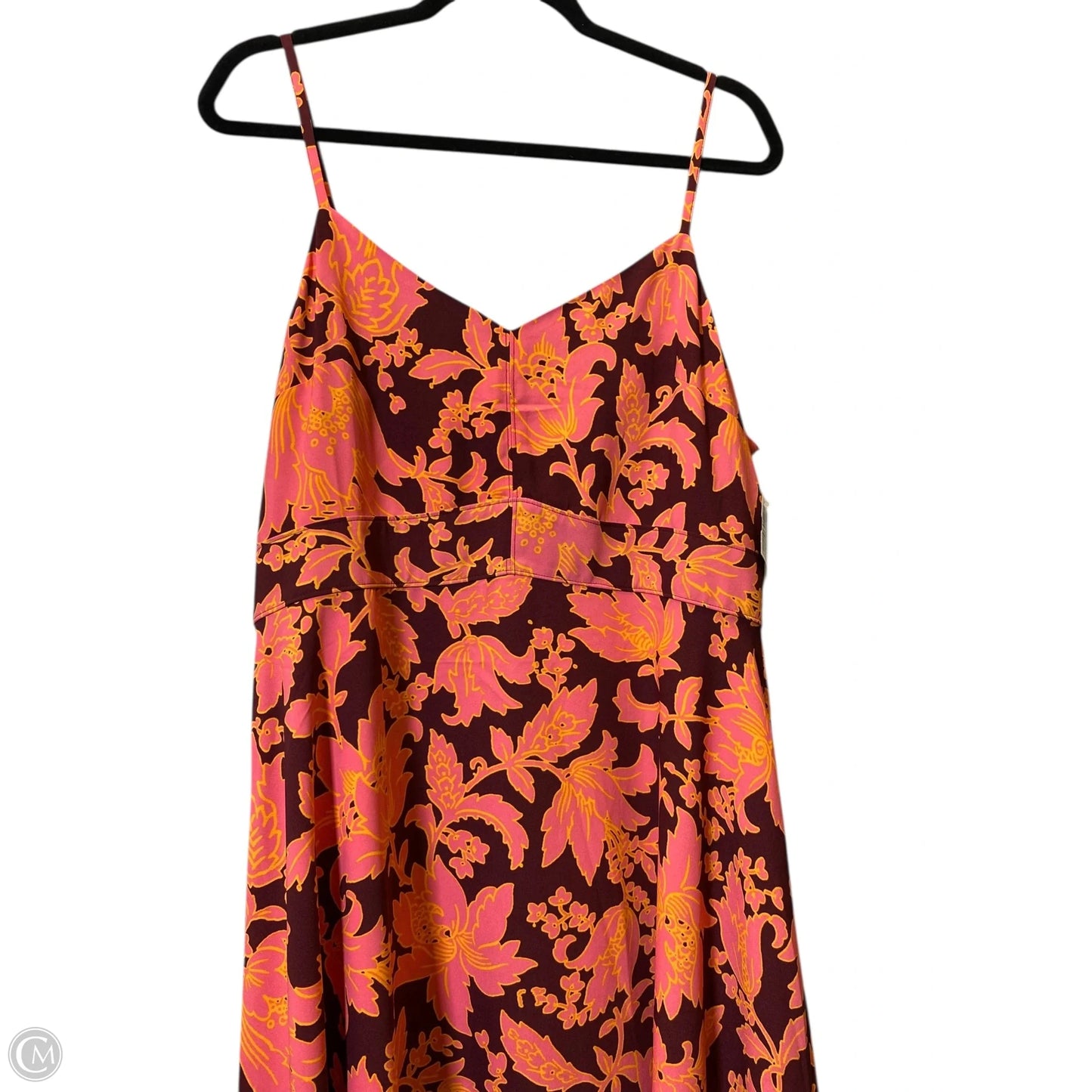 Dress Casual Midi By Loft In Floral Print, Size: 14
