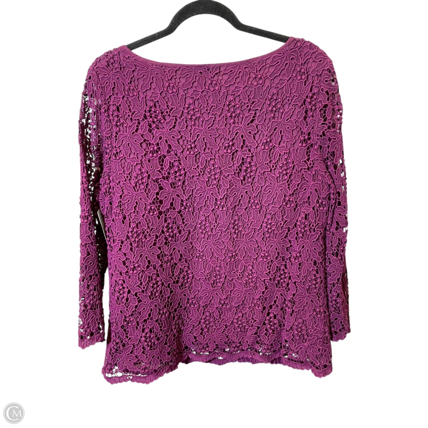 Blouse Long Sleeve By Talbots In Maroon, Size: 16