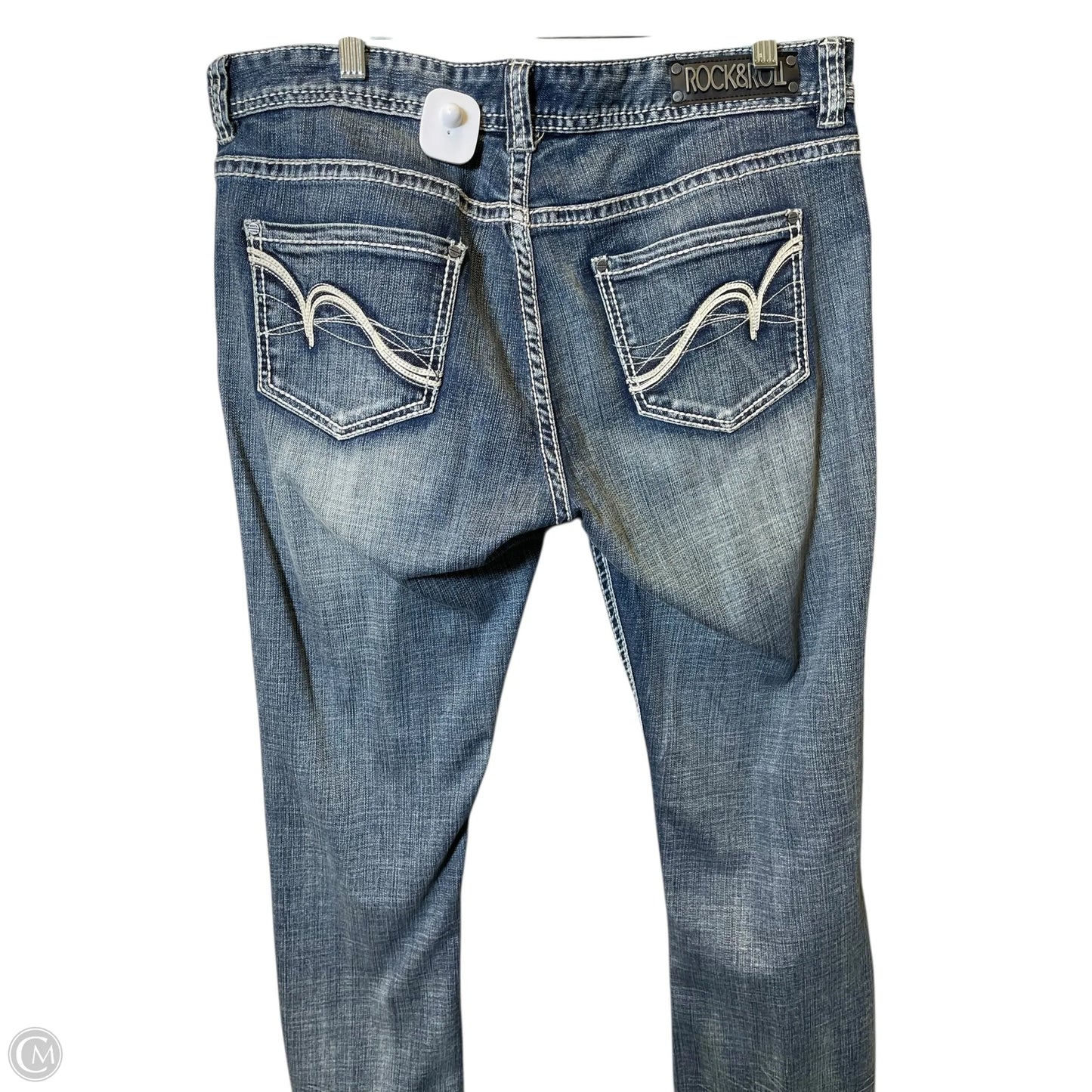 Jeans Boyfriend By Rock & Roll In Blue Denim, Size: 14