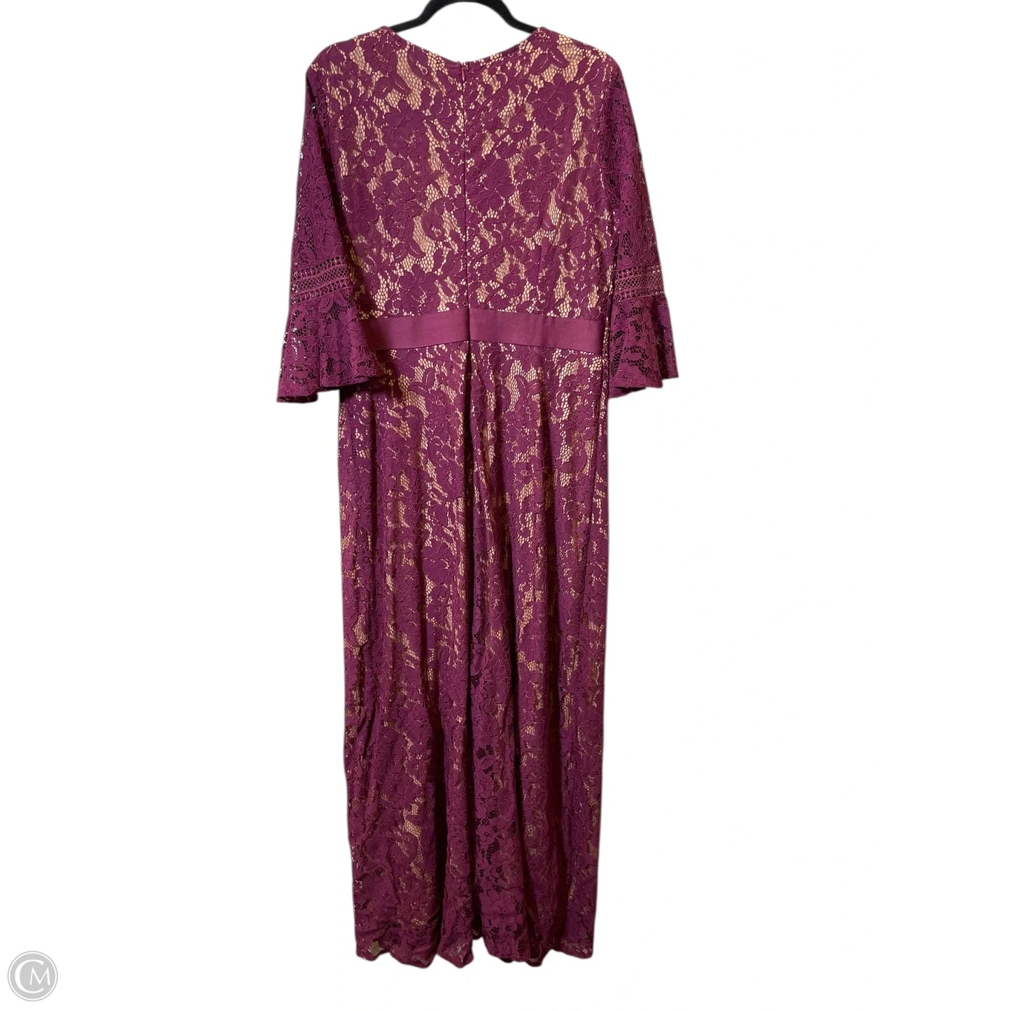 Dress Party Long By Clothes Mentor In Maroon, Size: Xl