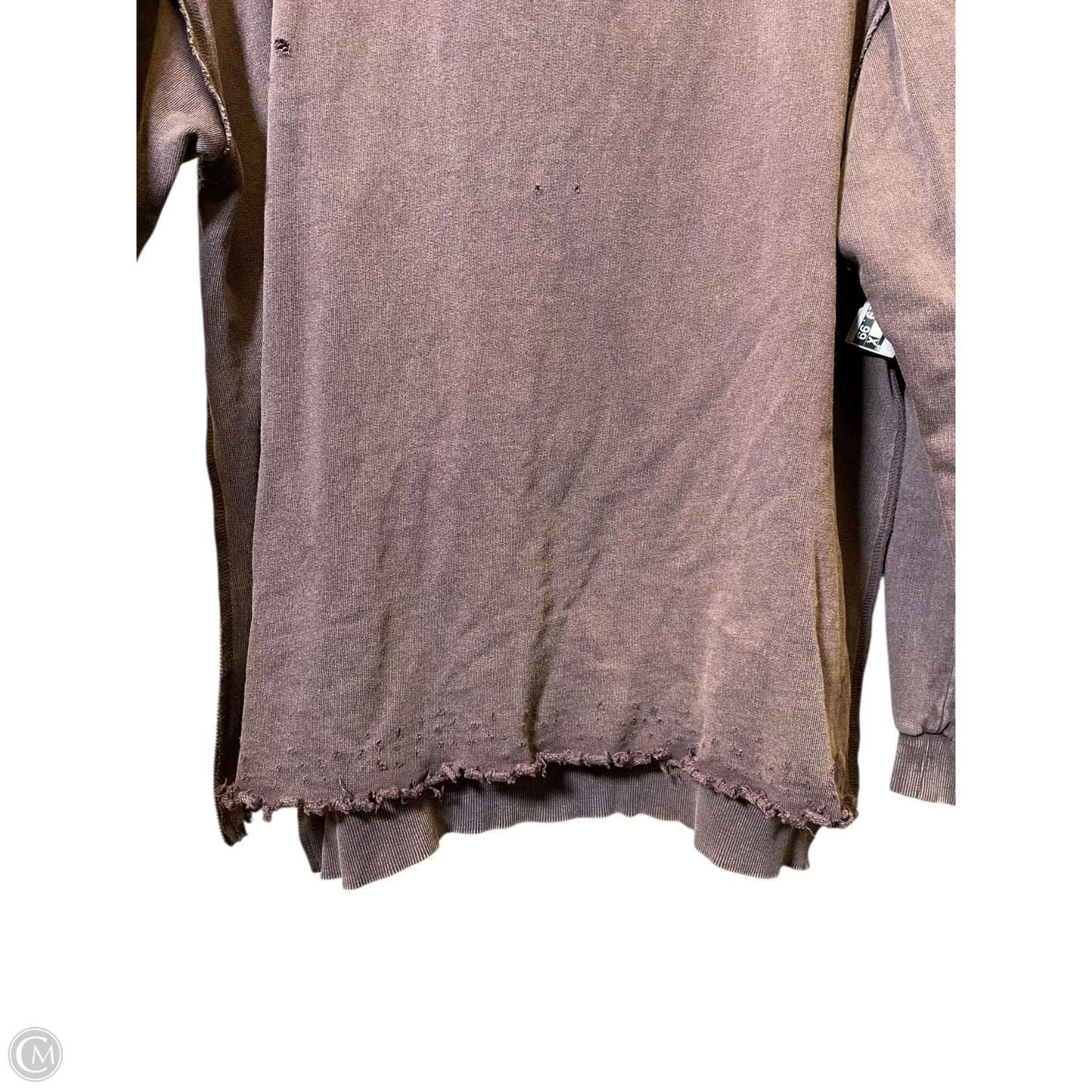 Sweatshirt Hoodie By Free People In Purple, Size: L