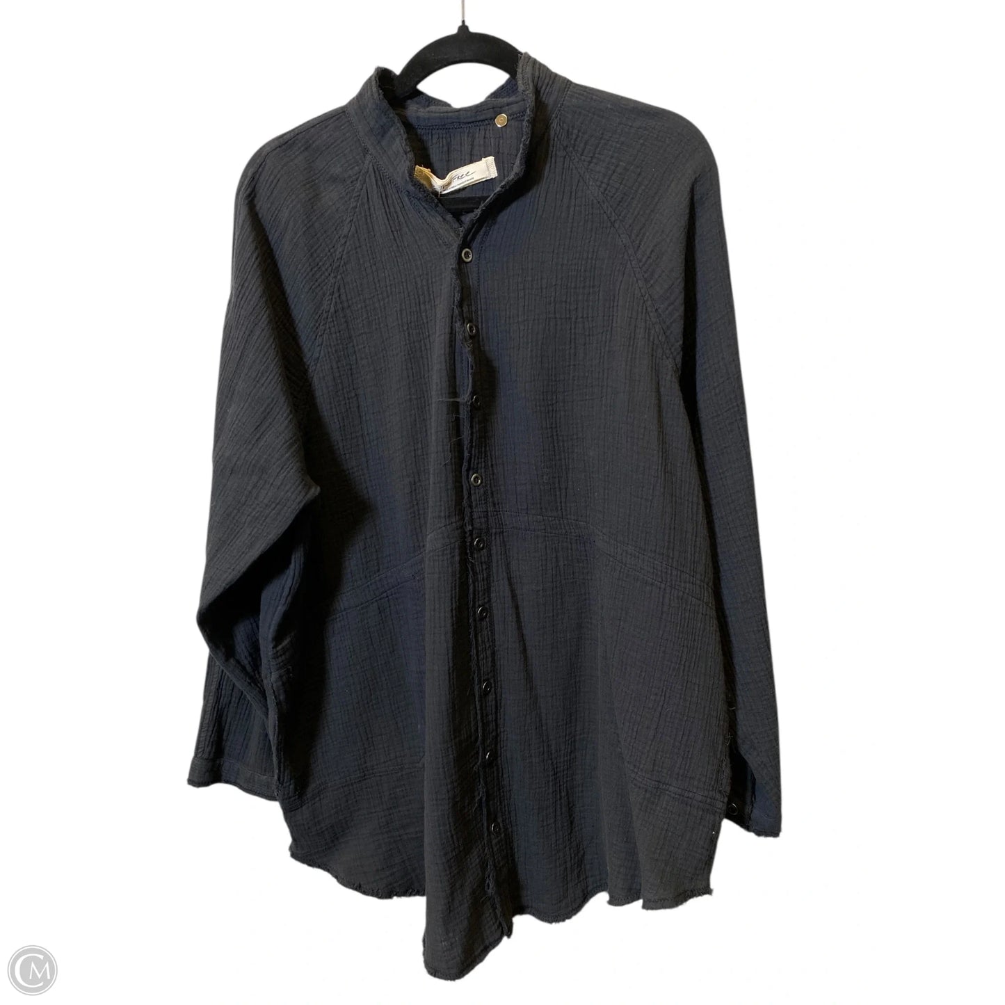 Blouse Long Sleeve By Free People In Black, Size: M