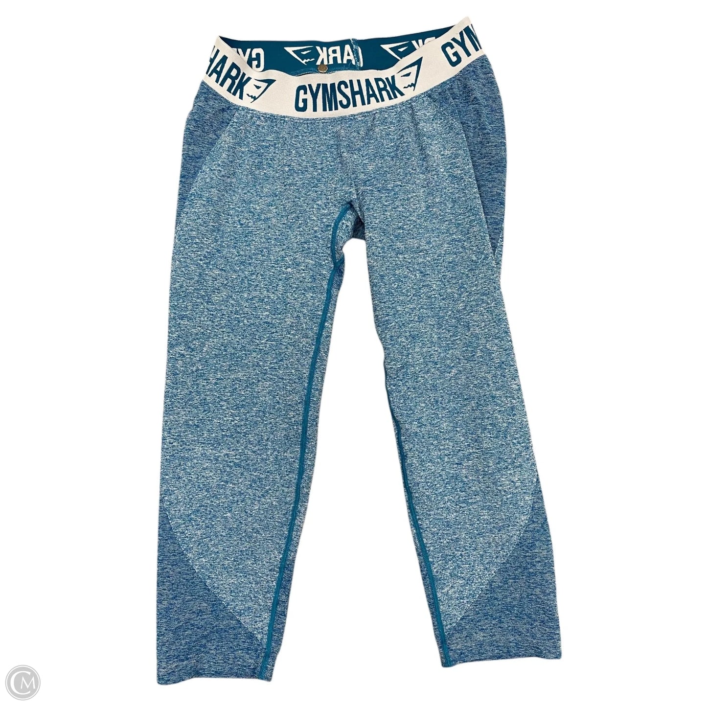 Athletic Leggings Capris By Gym Shark In Blue, Size: M