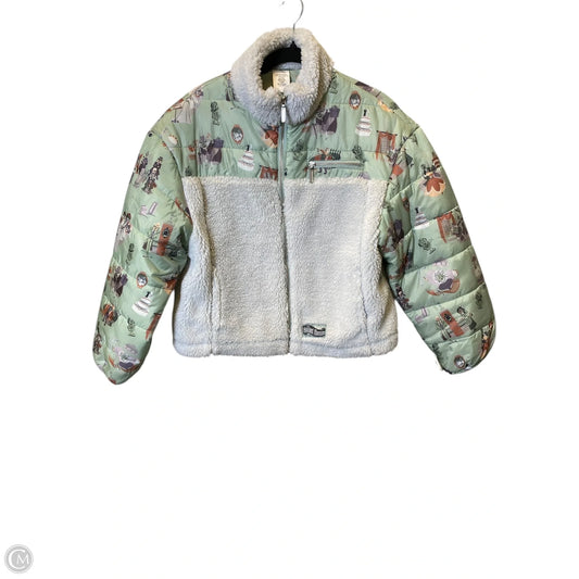 Jacket Puffer & Quilted By Disney In Green, Size: M