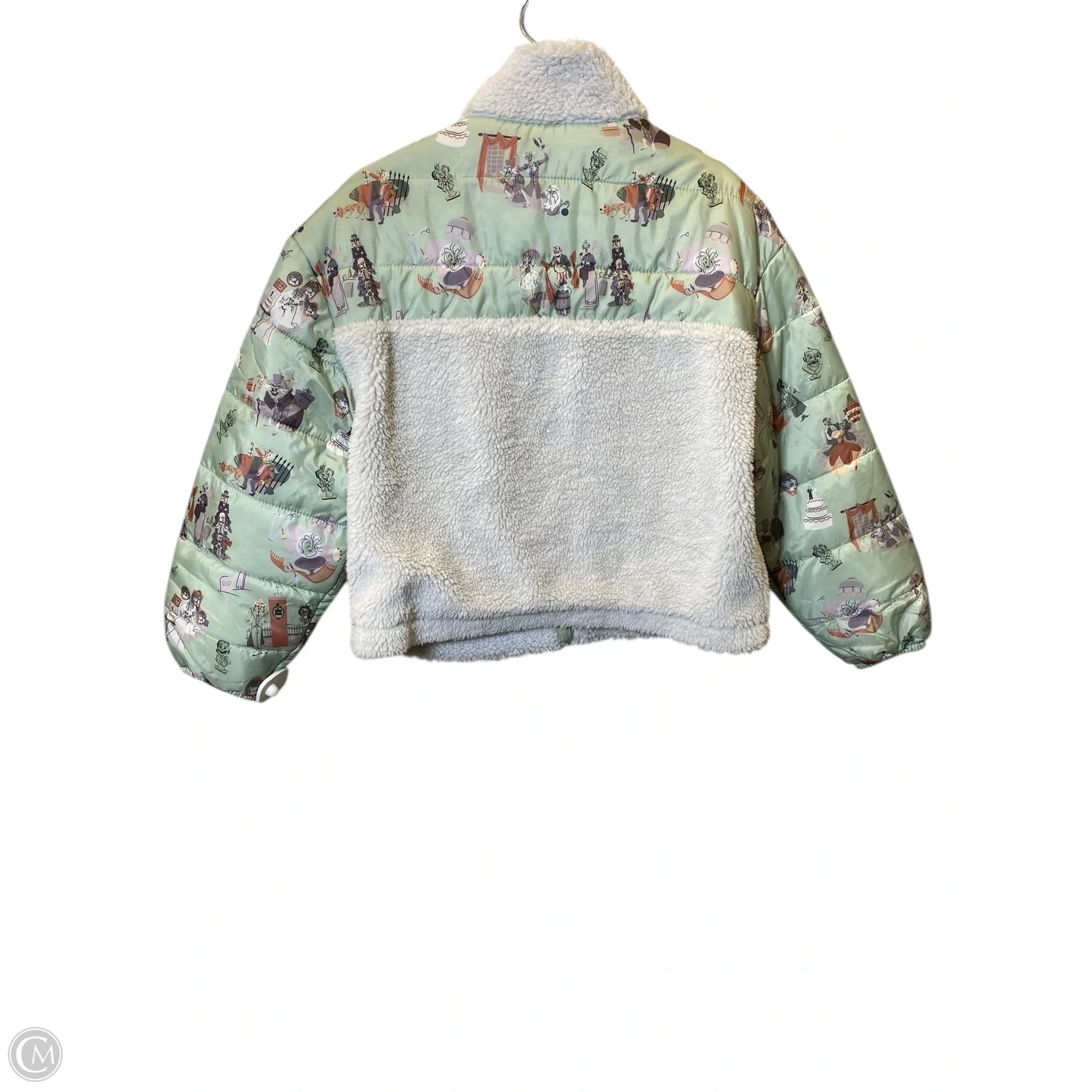 Jacket Puffer & Quilted By Disney In Green, Size: M