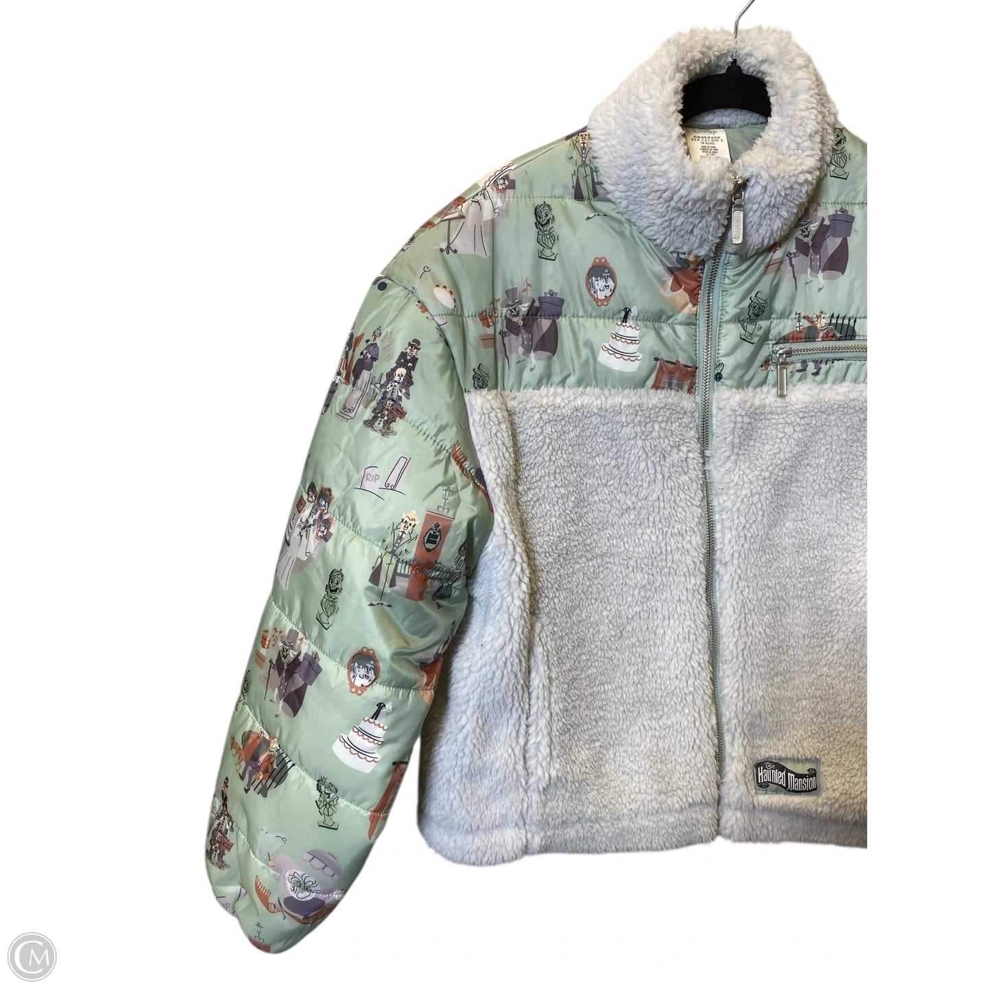 Jacket Puffer & Quilted By Disney In Green, Size: M
