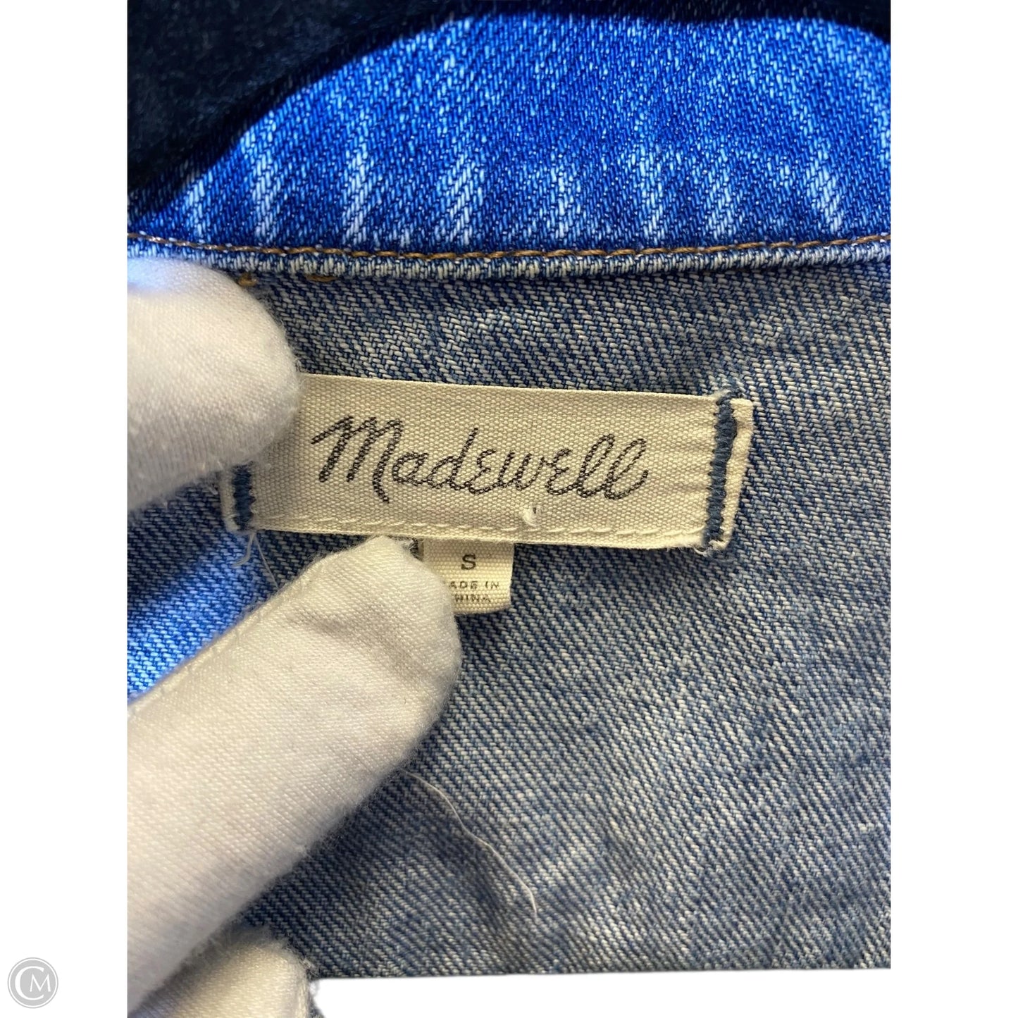Jacket Denim By Madewell In Blue Denim, Size: S