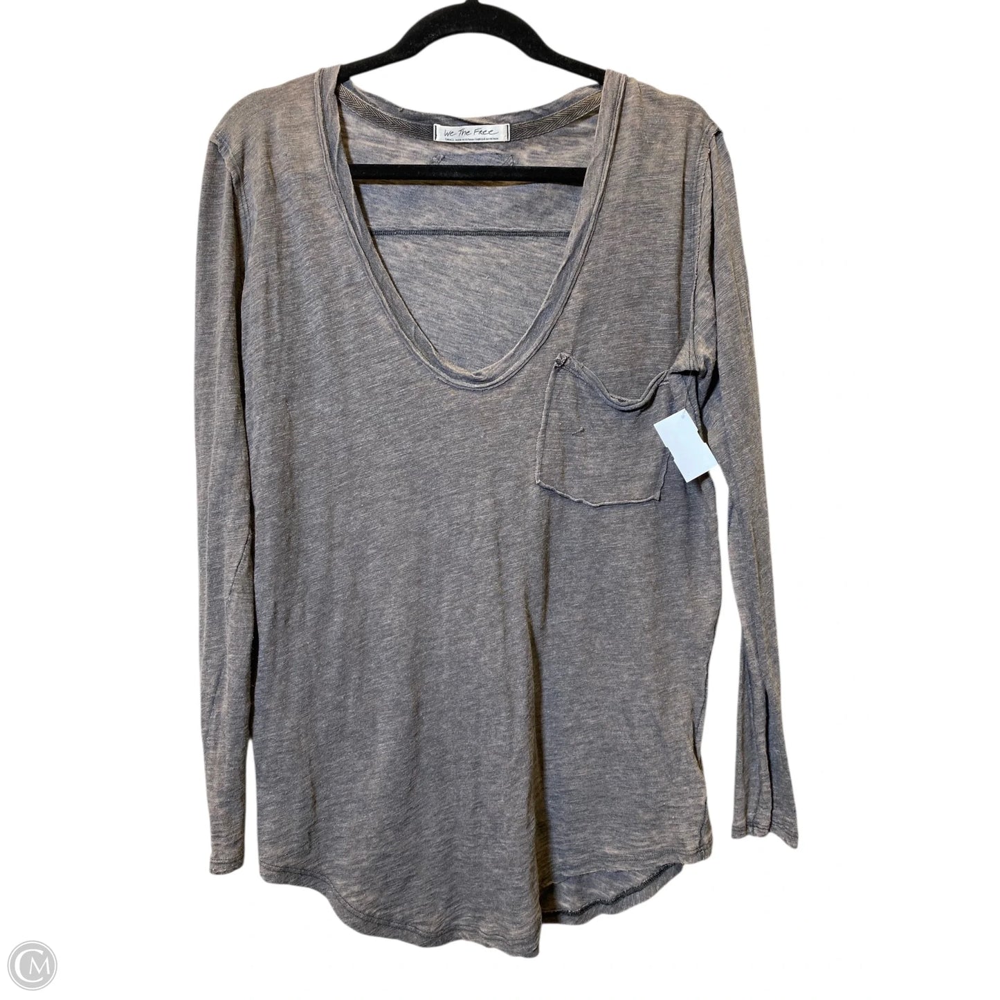 Top Long Sleeve By Free People In Grey, Size: S