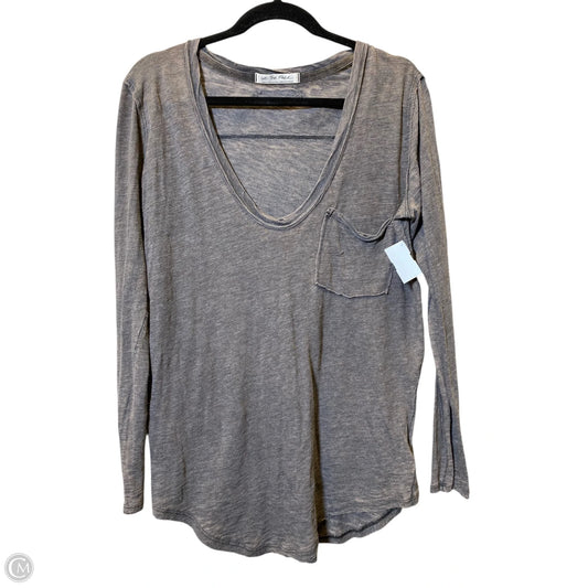 Top Long Sleeve By Free People In Grey, Size: S