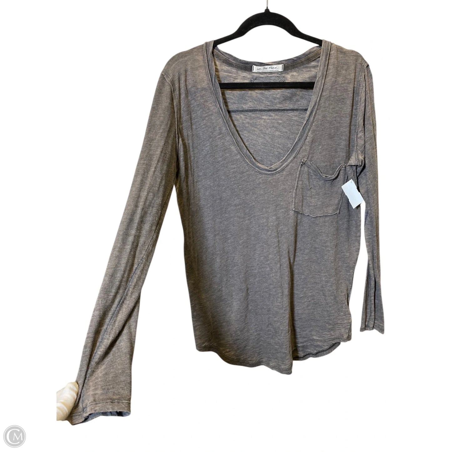 Top Long Sleeve By Free People In Grey, Size: S