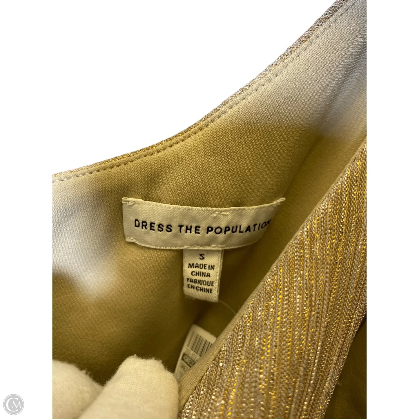 Dress Party Long By Dress The Population In Gold, Size: S