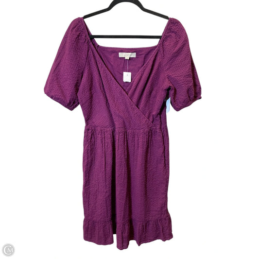 Dress Party Short By Loft In Purple, Size: 6