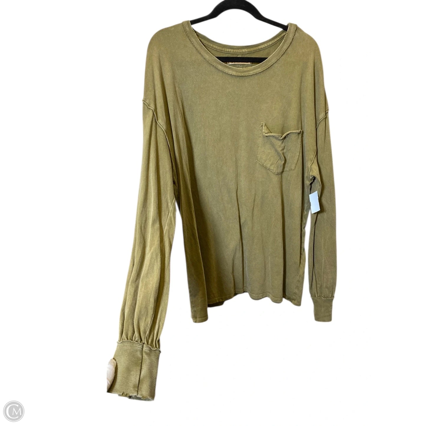 Top Long Sleeve By Free People In Green, Size: L