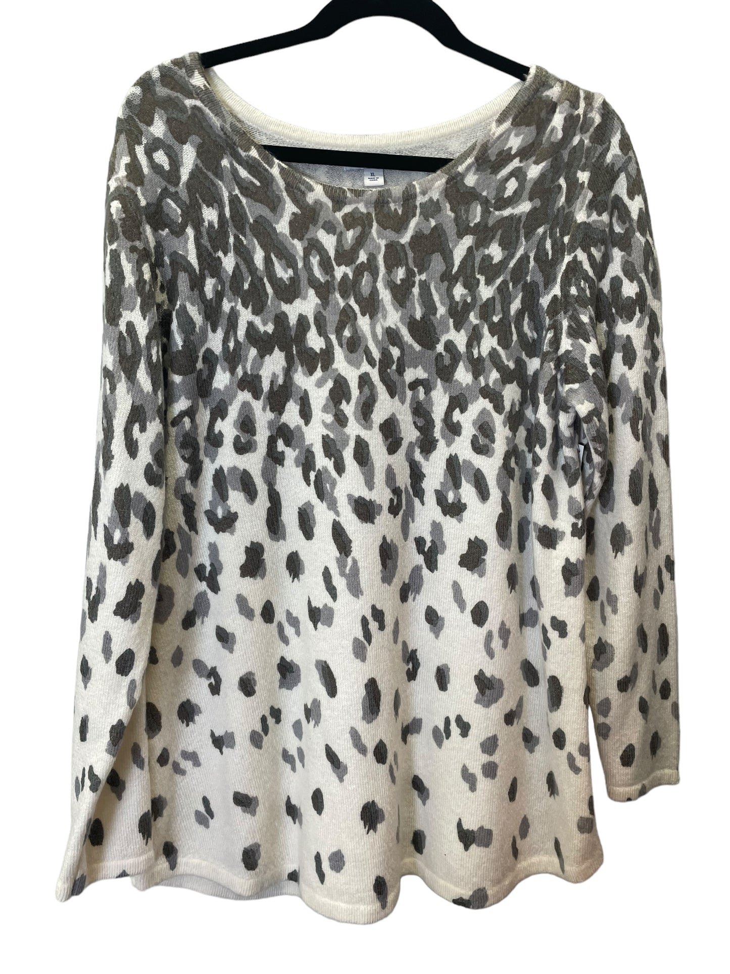 Sweater By West Bound In Animal Print, Size: Xl