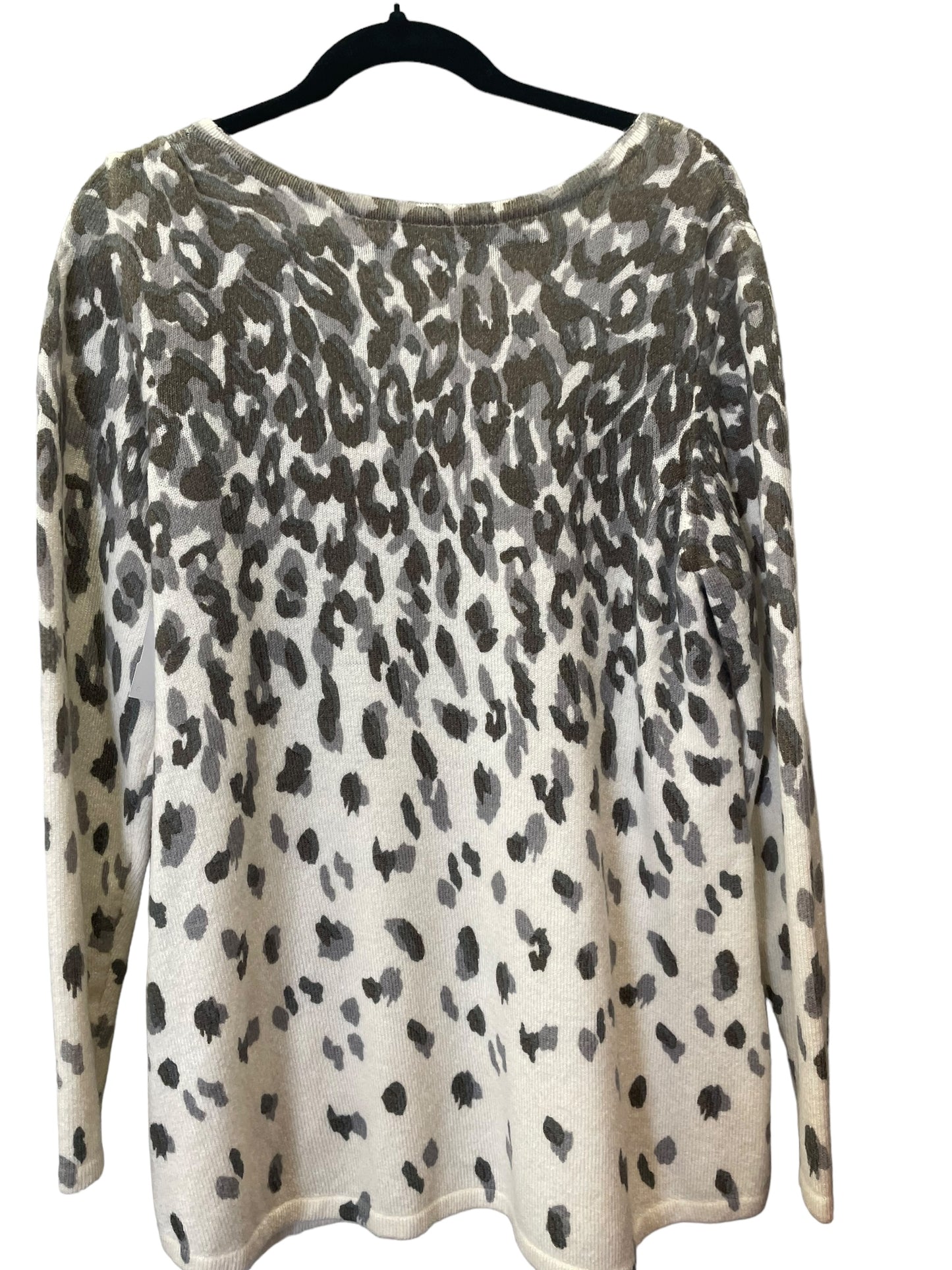 Sweater By West Bound In Animal Print, Size: Xl