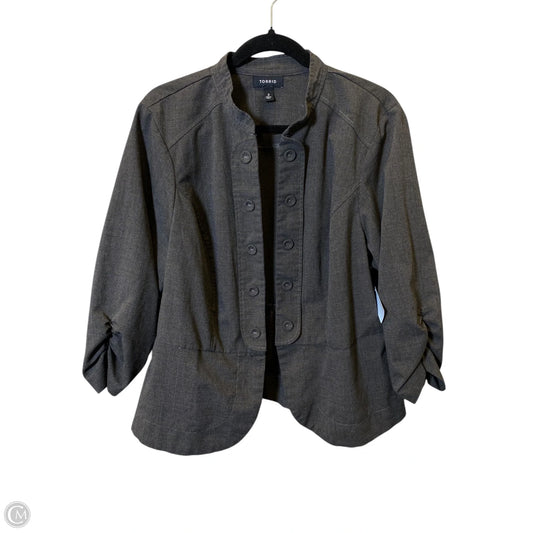 Blazer By Torrid In Grey, Size: 2x