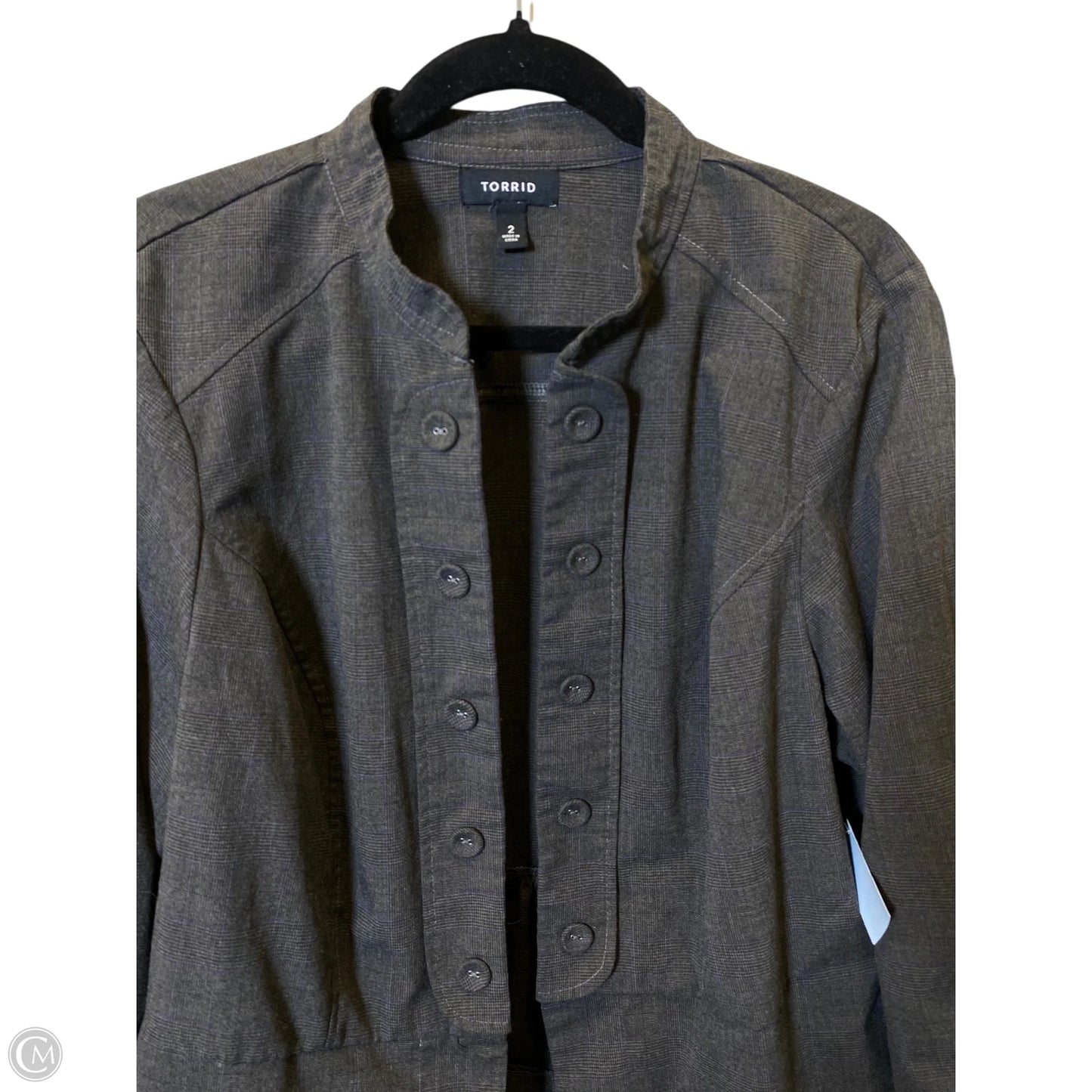 Blazer By Torrid In Grey, Size: 2x