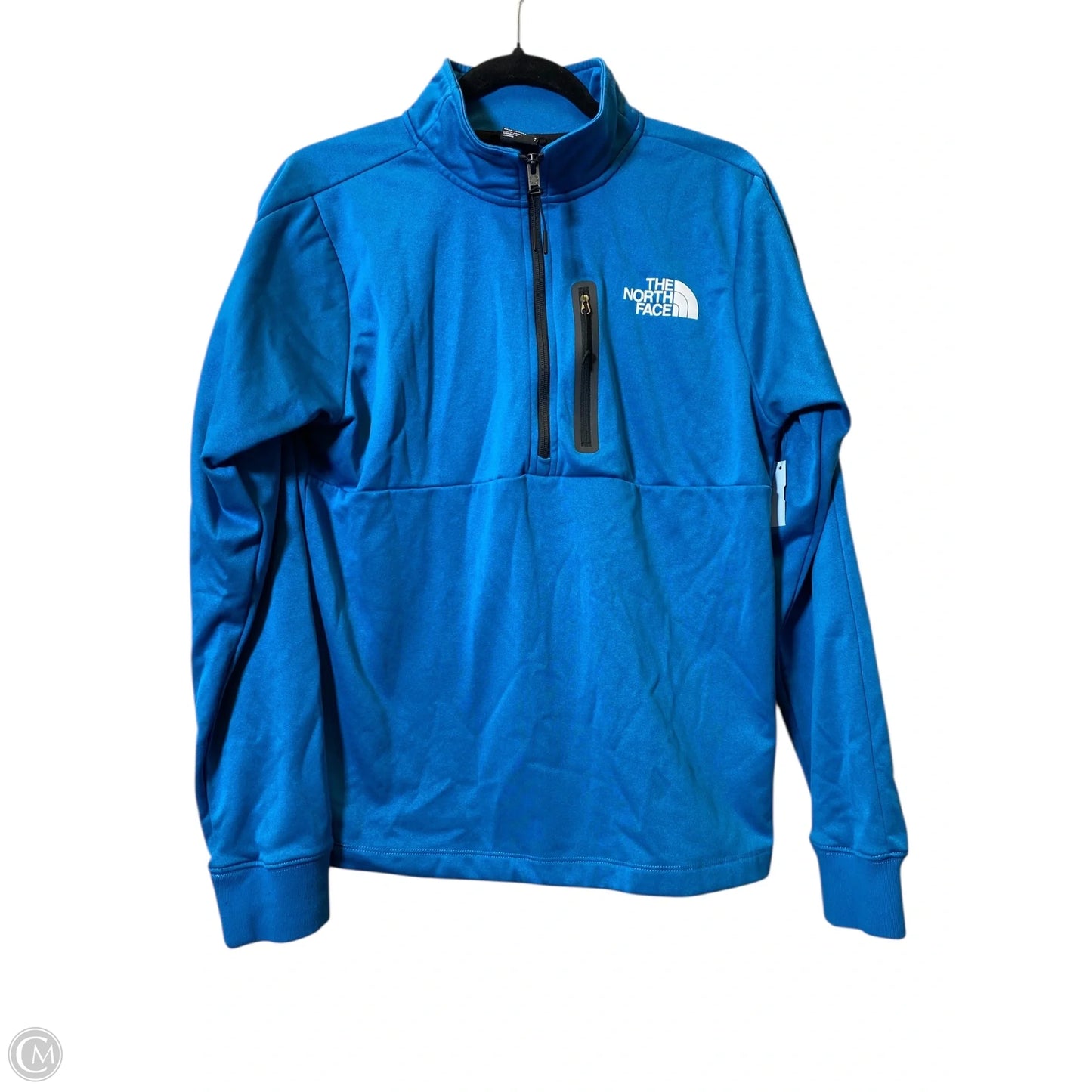 Athletic Sweatshirt Collar By The North Face In Teal, Size: S
