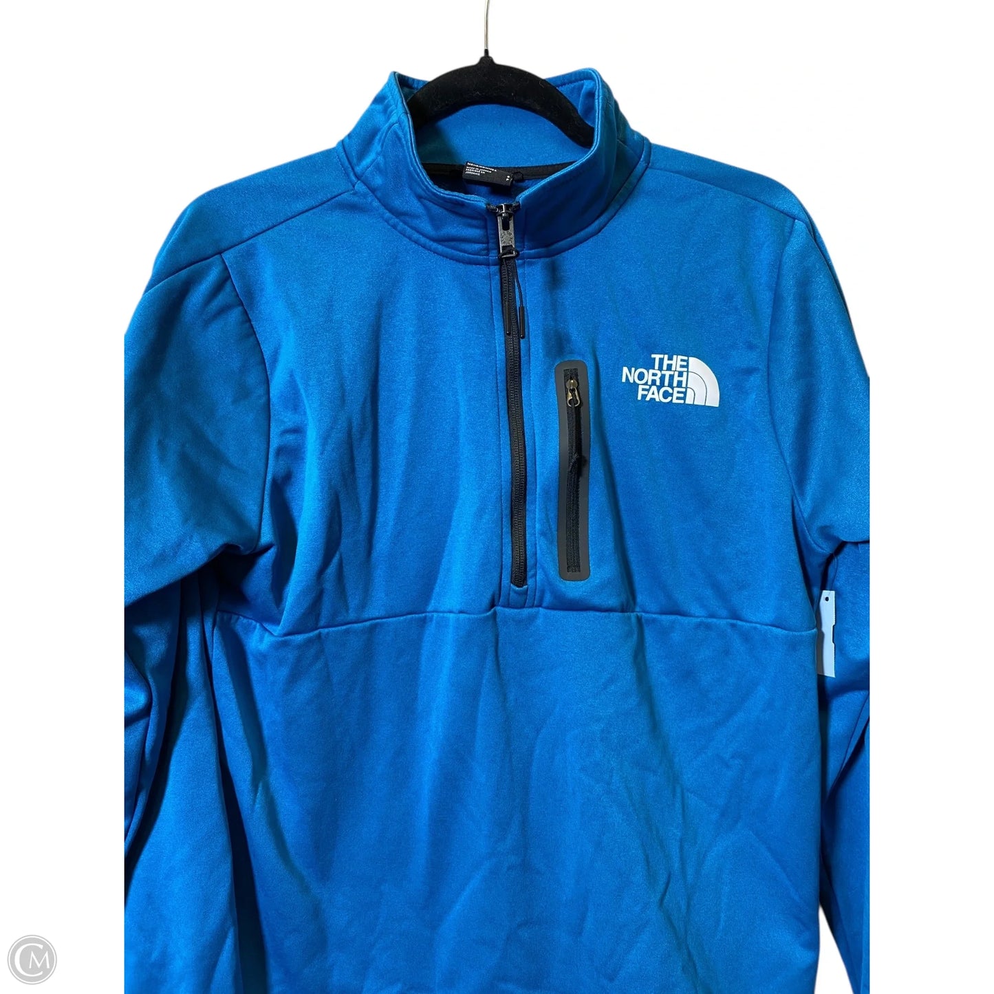 Athletic Sweatshirt Collar By The North Face In Teal, Size: S