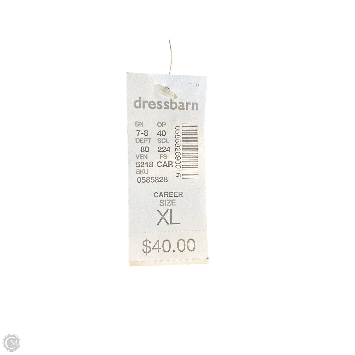 Sweater By Roz And Ali In Grey, Size: Xl