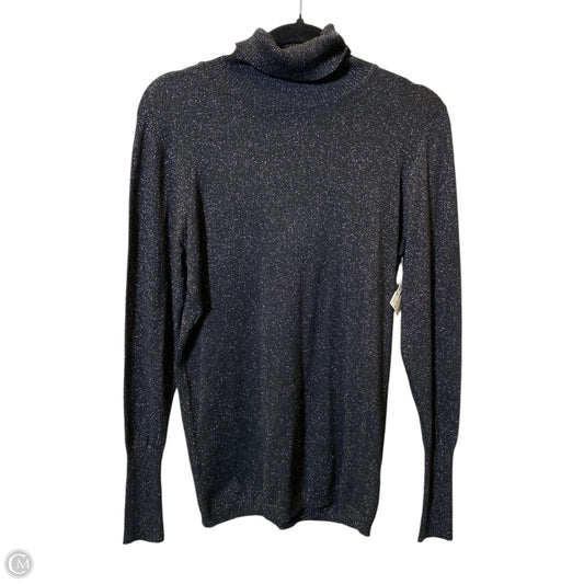 Sweater By Worthington In Black & Gold, Size: L