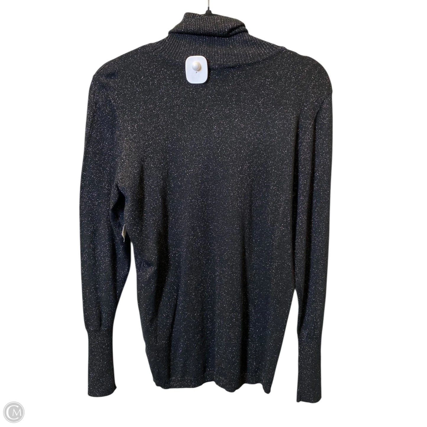 Sweater By Worthington In Black & Gold, Size: L