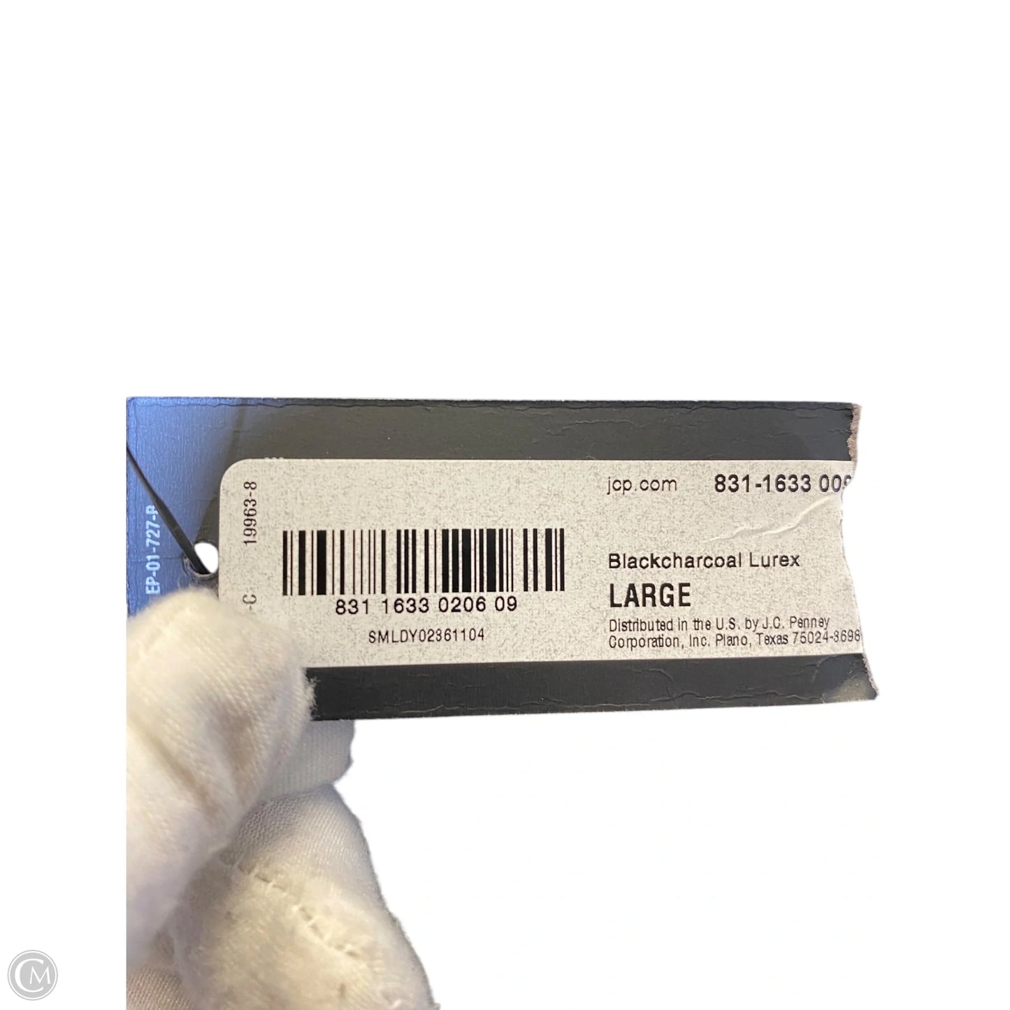 Sweater By Worthington In Black & Gold, Size: L