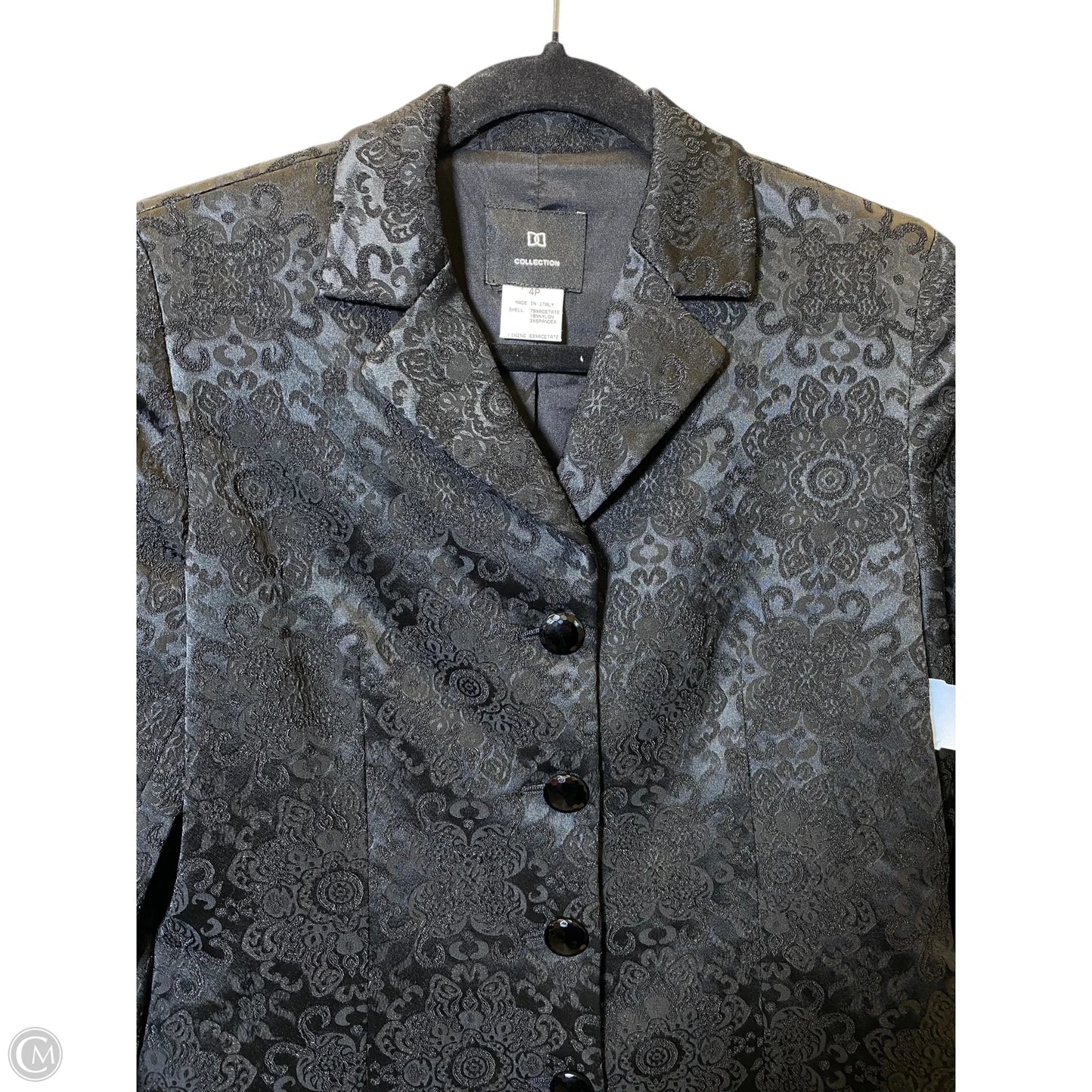 Blazer By Clothes Mentor In Black, Size: 4