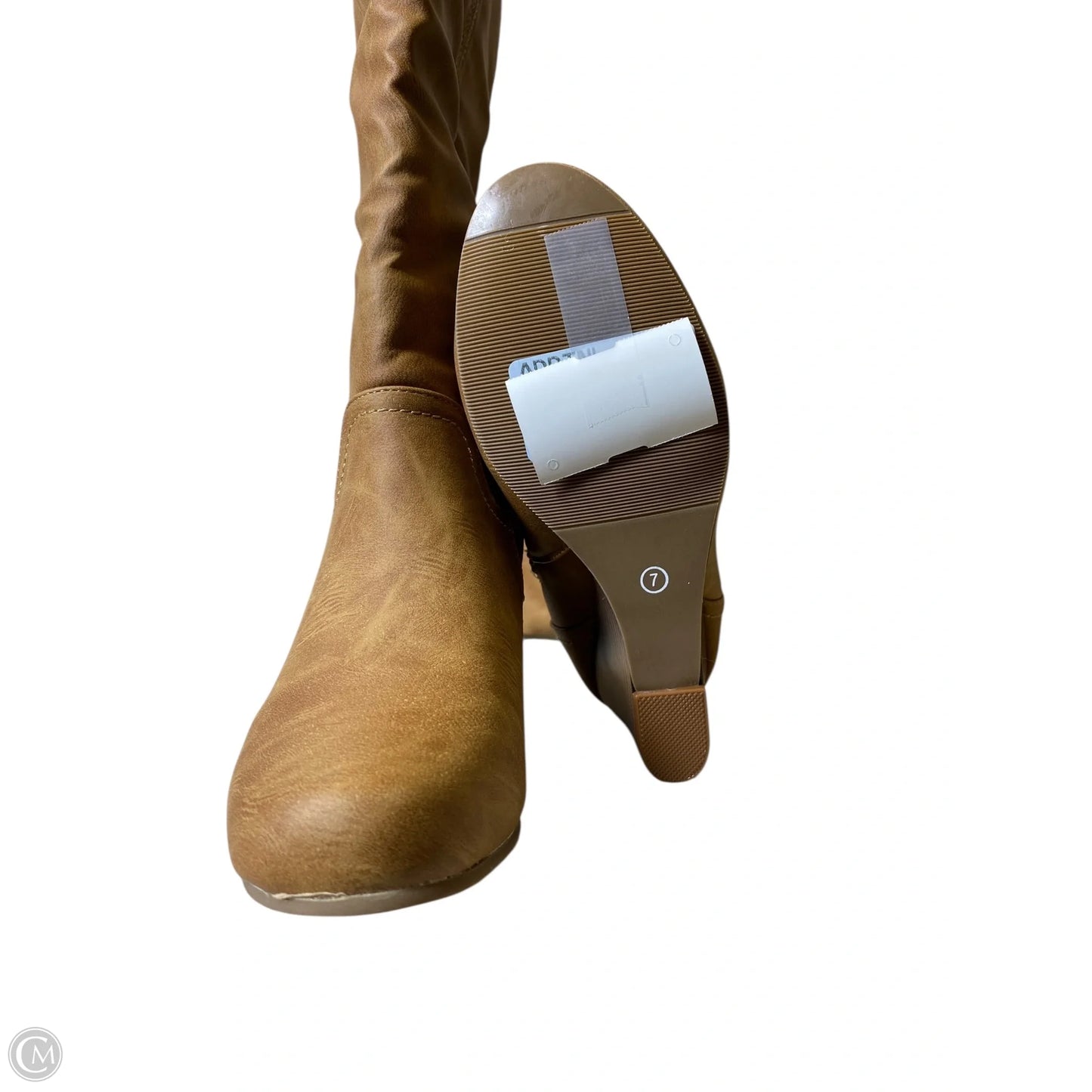 Boots Knee Heels By Journee In Brown, Size: 7