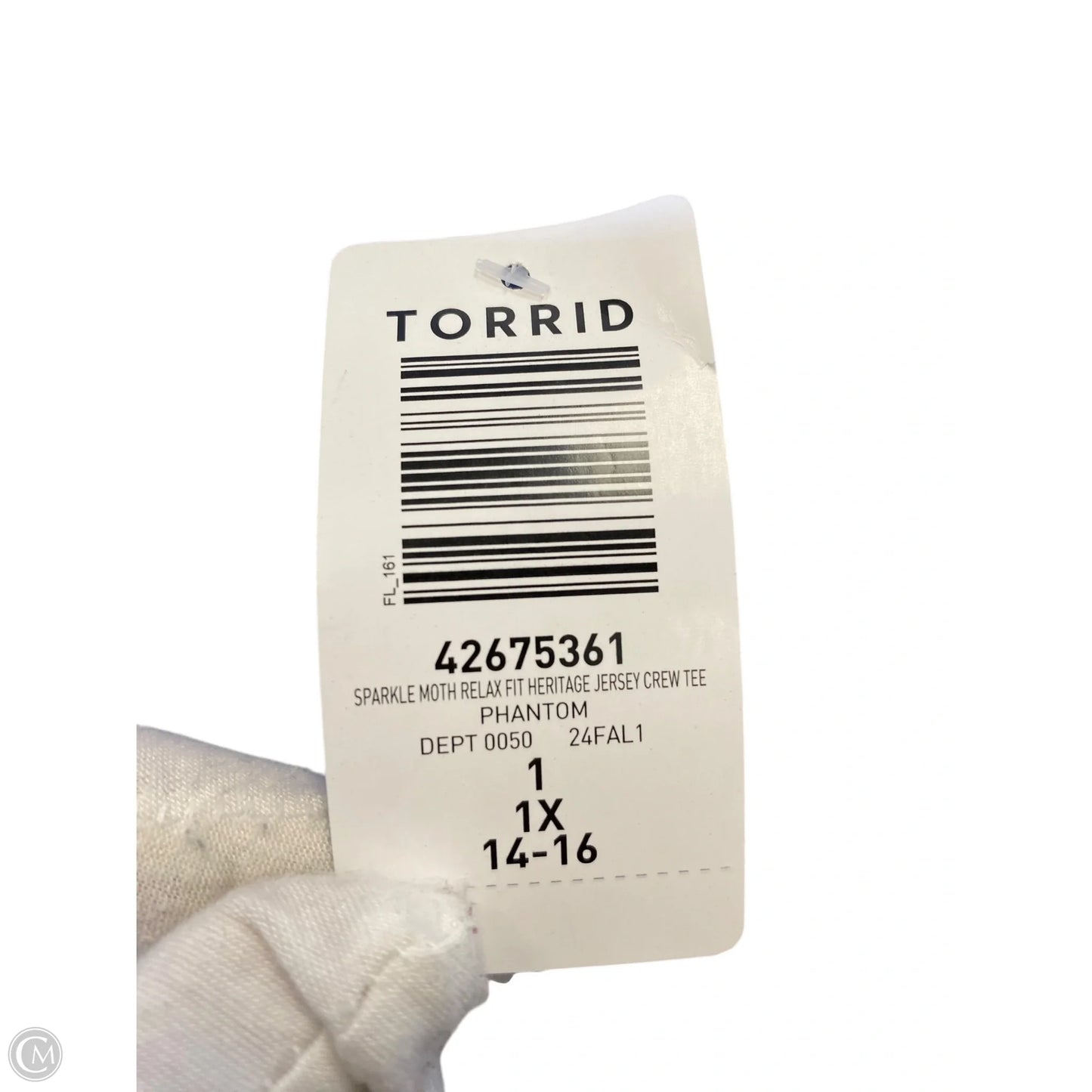 Top Short Sleeve By Torrid In Grey, Size: 1x