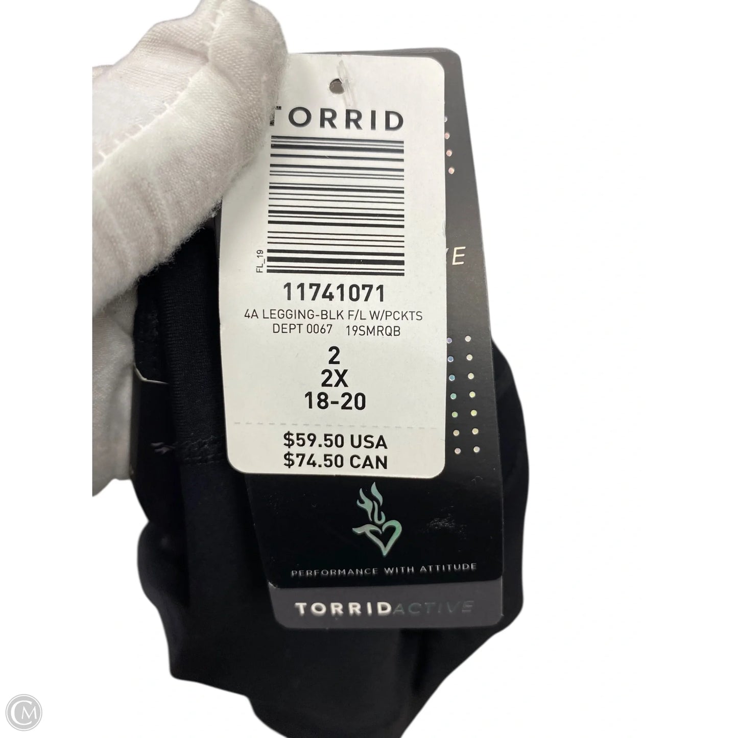 Athletic Leggings By Torrid In Black, Size: 2x