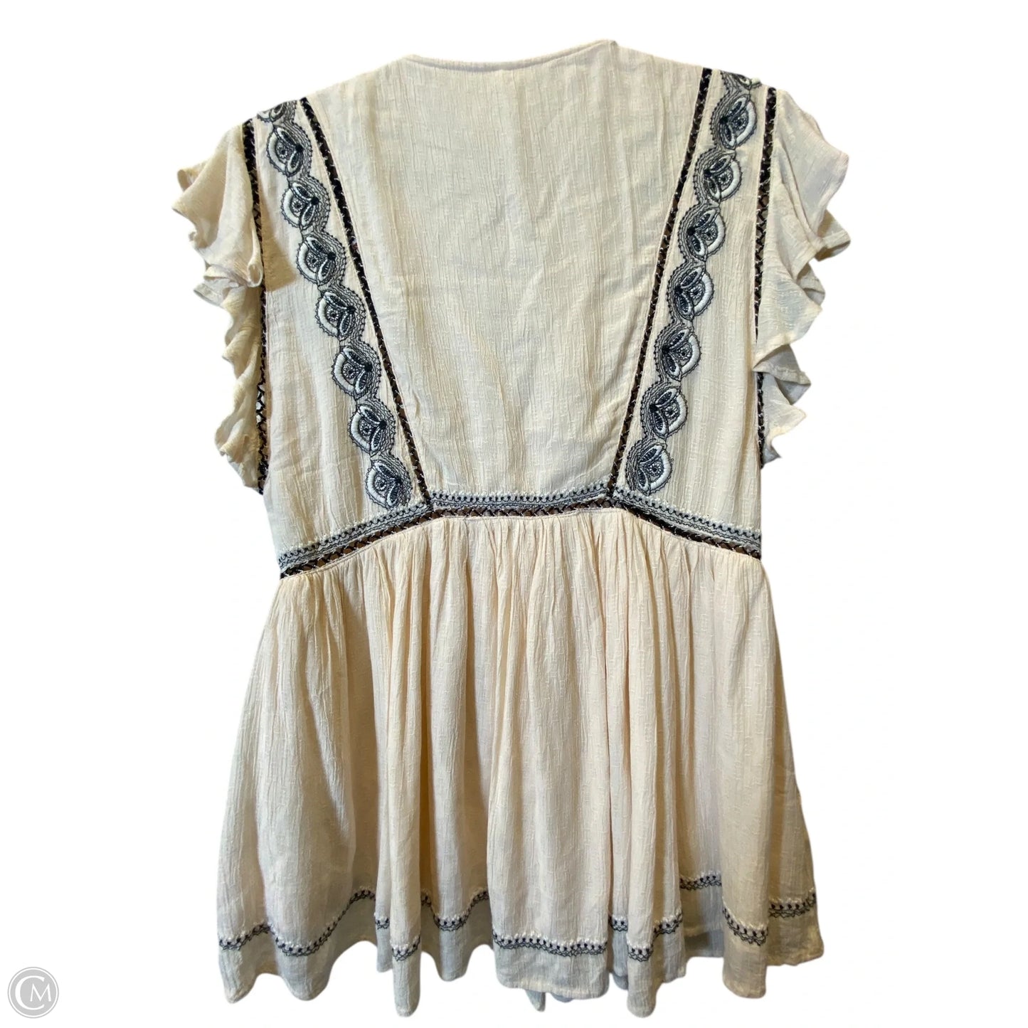 Top Sleeveless By Free People In Black & Cream, Size: Xs